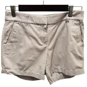 J. Crew Women's Tan Bermuda Shorts Casual Cotton Blend Size 2